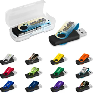 Axis Gyro Black Flash Drive - 16GB