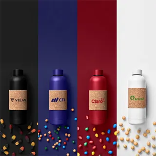 Bermuda Kork Recycled Stainless Steel Water Bottle - 800ml
