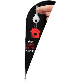 2m Sharkfin Flying Banner (Set of 2)