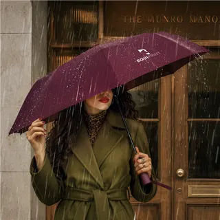 Milestone Auto-Open Compact Umbrella